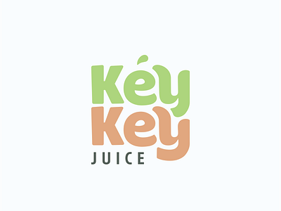 Logo Key-Key Juice design graphic design icon iconic logo logo design logotype typography