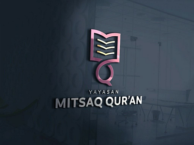 Logo Yayasan Mitsaq Qur'an graphic design iconic logo logo