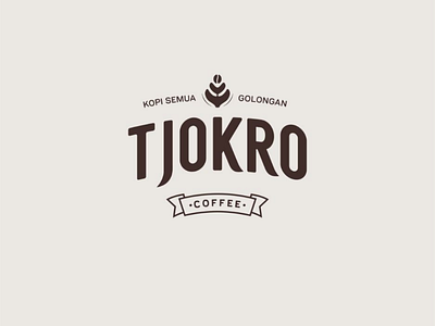 Logo Tjokro Coffee coffee coffee logo graphic design logo typography