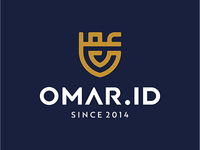 Logo OMAR.ID clothing graphic design icon iconic logo logotype typography