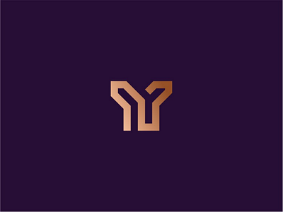 Y Logo icon gold graphic design icon logo initial logo logo design typography y icon