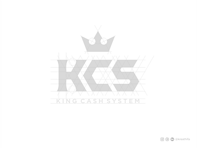 KCS Logo branding crown logo design font golden ratio graphic design icon iconic iconic logo illustration initial logo logo design logotype typography vector