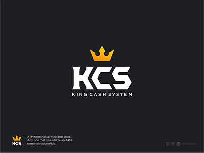 KCS Logo branding crown logo design font golden ratio graphic design icon iconic iconic logo illustration initial logo logo design logo idea logotype typography vector