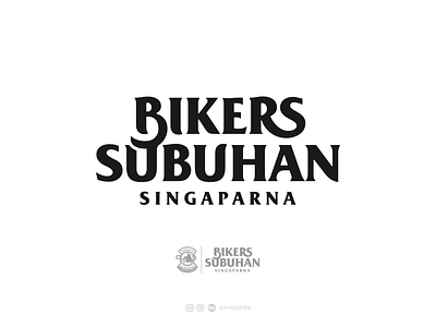 Wordmark Bikers Subuhan Singaparna design graphic design logo logo design logotype typography wordmark