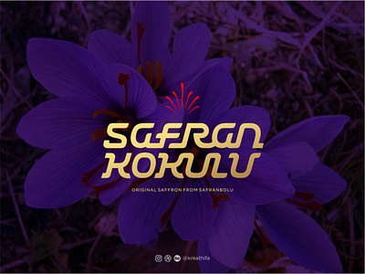 Safran Kokulu logo design golden ratio graphic design handlettering iconic initial logo logo design logotype typograpgy typography