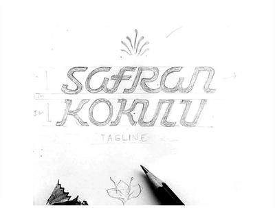 Safran Kokulu Logo Process branding golden ratio graphic design handlettering lettering logo logo design logotype typography