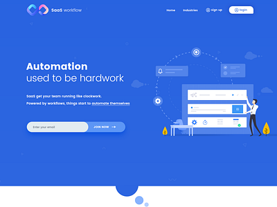 SaaS Workflow Landing Page