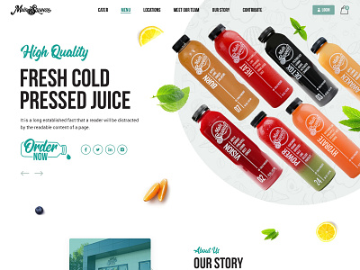 MainSqueeze Wordpress Website fresh fruits juice organic smoothies website wordpress