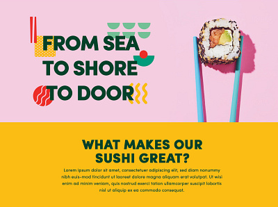 Neptune Sushi Squarespace Online Store Website delivery ecommerce food landing page squarespace store sushi web design website