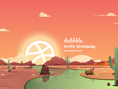 Dribbble Invites Giveaway creative giveaway graphic design illustration invite