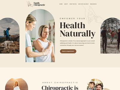Family chiropractic wordpress website design