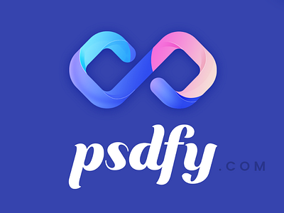 Psdfy Logo Dark agency colorfull creative free logo modern psd template