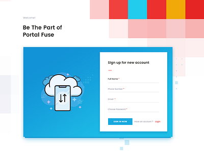 Portal Fuse Sign Up Page