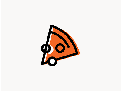 Slice of Heaven branding icon illustration pizza