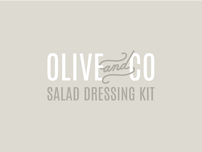 Olive & Co. brand identity branding graphic design logo typography word mark