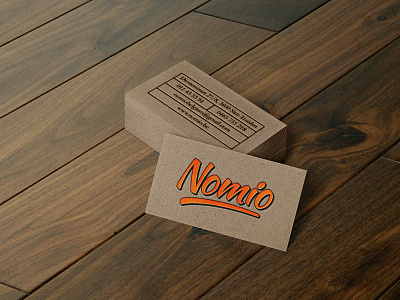 Nomio visit card branding card design digital graphic design logo print visit card vivid