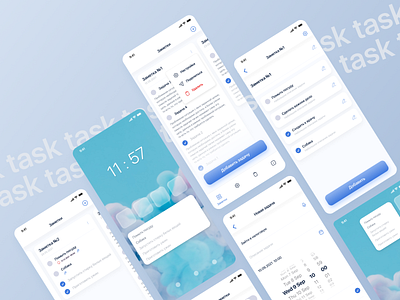 ToDo mobile application ui/ux design design figma figmadesign mobile ui uiux ux пользовательский интерфейс