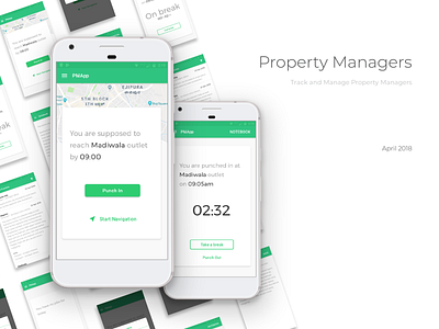 Property Managers Job Tracking Tool app clean design minimal typography ui user flow ux