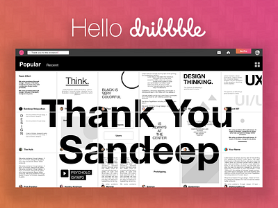 Hello dribbble app design lettering minimal type typography ui ux web website