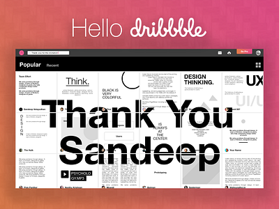 Hello dribbble