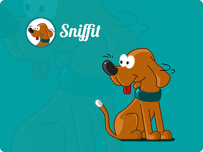 Sniffit - Best local deals around animation app brand branding character clean design flat identity illustration illustrator logo minimal type typography