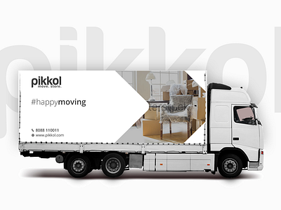 Moving Company Truck Branding branding clean design logo minimal typography