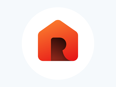 Rentberry Logo house icon letter logo