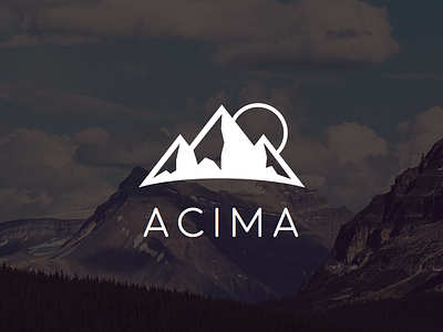 Acima Logo clean design flat logo logotype minimal minimalism mountains pictogram rock theme