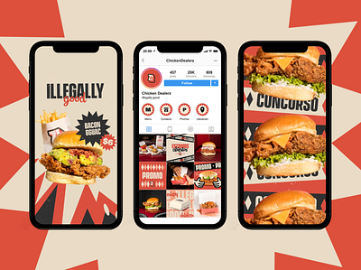 Chicken Dealerz! Branding | Social Media brand identity branding chicken design fast food graphic design logo social media