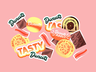 Donuts stickers