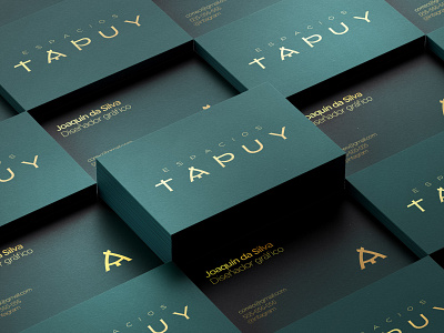 Espacios tapuy logo brand identity design graphic design green interior design logo presentation cards