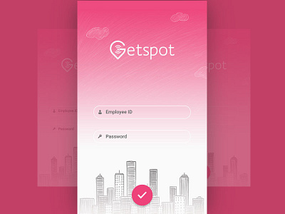 Login screen - Getspot login