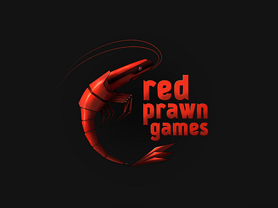 Red Prawn Games branding games hand made identity logo prawn red