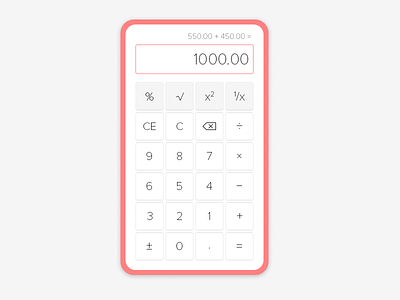 DailyUI - Day 004 Calculator