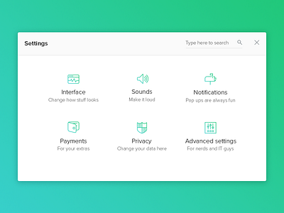 DailyUI - Day 007 Settings