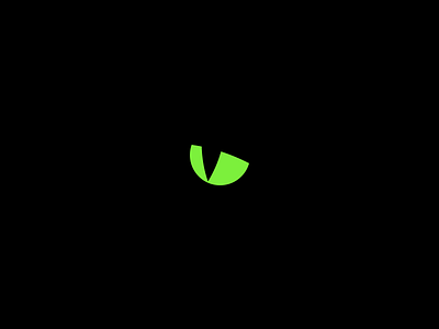 Animal animal eye green logo