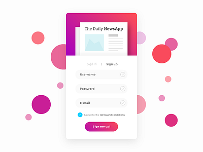 Daily UI challenge #001 - Sign Up