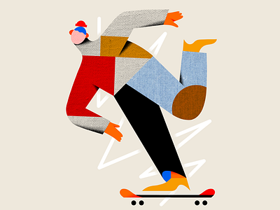 Later skater branding color design illustration illustrators texture