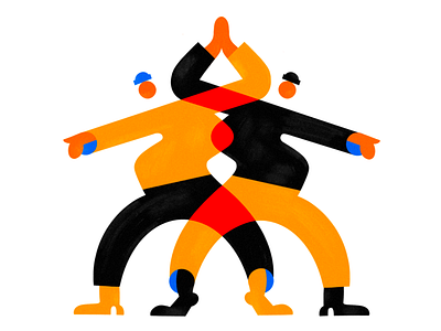 Who else misses high-fives? branding character color colors design illustration texture