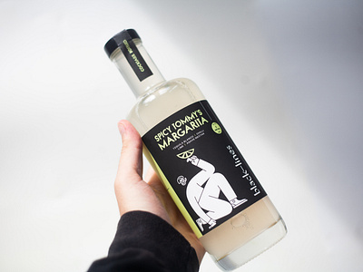 Illustration for Black Lines Drinks Bottle