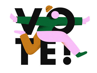 VOTE VOTE VOTE branding branding design character election illustration inspiration texture vote