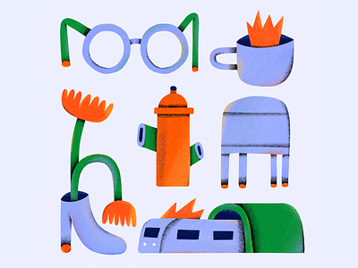 Doodles from Brooklyn branding color colors design editorial illustration inspiration shape texture