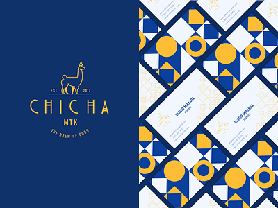 Chicha Logo brand branding business cards identity logo