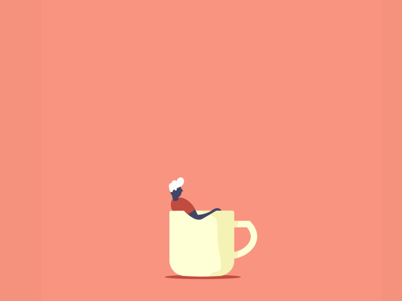 Monday Vibes animation character coffee design illustration monday vibes