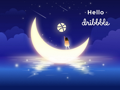 Hello Dribbble! dribbble hello