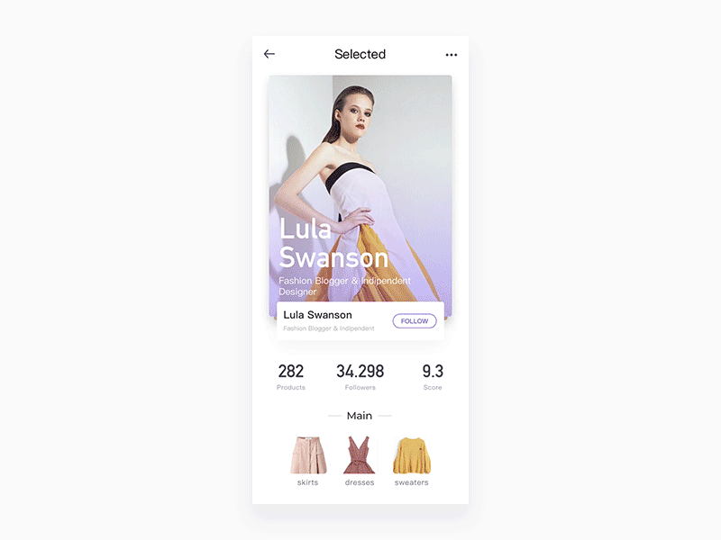 Store-selected app design interface ios purple ui ux