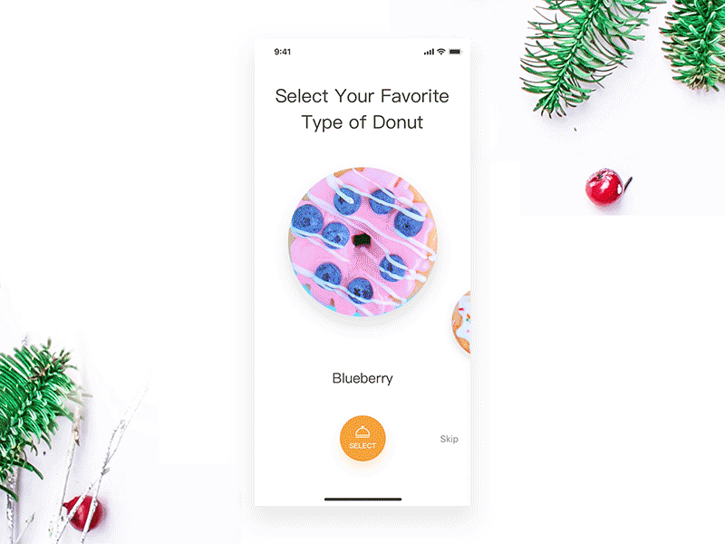 Donut app design donut interface motion ui ux