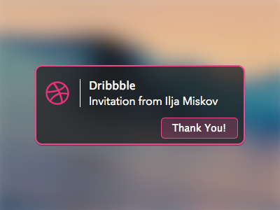 Hello! dribbble hello invitation notification thanks