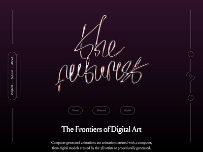 The Futurist Web 3d animation branding design graphic design typography web design