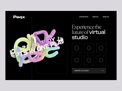 Header 3d Animation 3d animation design interaction typography ui web